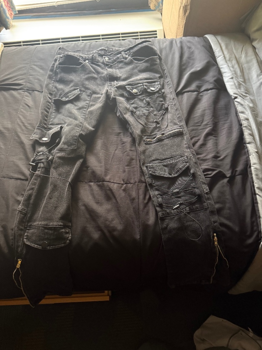Stylish black Fashion Nova mens jeans